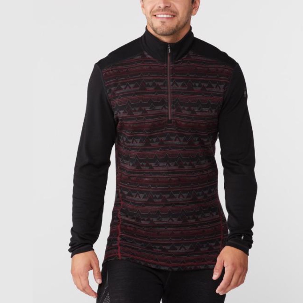 Smartwool Men's Merino 250 Baselayer Pattern 1/4 Zip Sz S